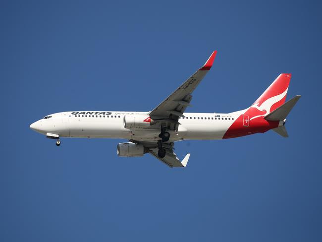 General, generic, stock photo of a Qantas passenger jet airplane coming in to land at the Cairns Airport, bringing domestic tourists into the Far North Queensland region. PICTURE: BRENDAN RADKE