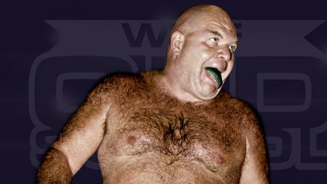 WWE wrestler George 'The Animal' Steele.