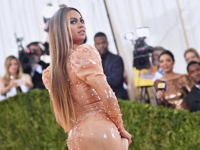 Beyonce at the Met Ball in 2016. Picture: Mike Coppola/Getty Images for People.com