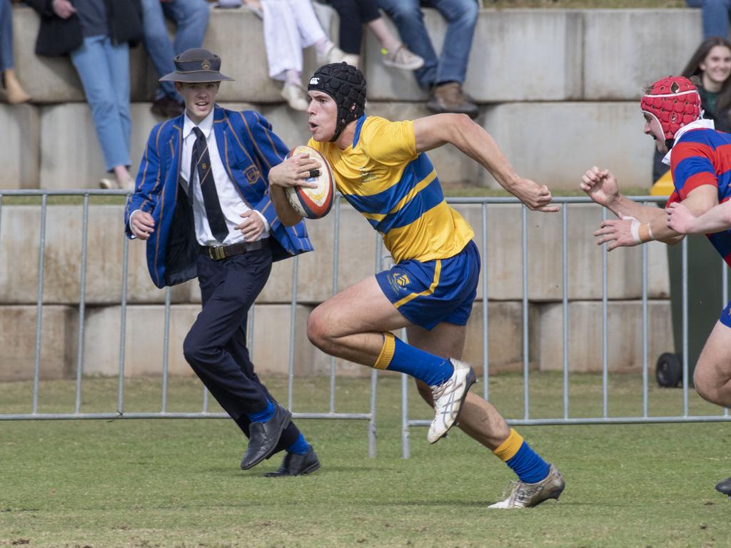 Second XVs Downlands vs TGS. O'Callaghan Cup day at Downlands College. Saturday, August 6, 2022. Picture: Nev Madsen.