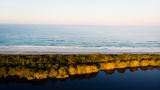 The black water of Lake Ainsworth, coloured by tea tree tannins, was searched by a team including a former navy diver.