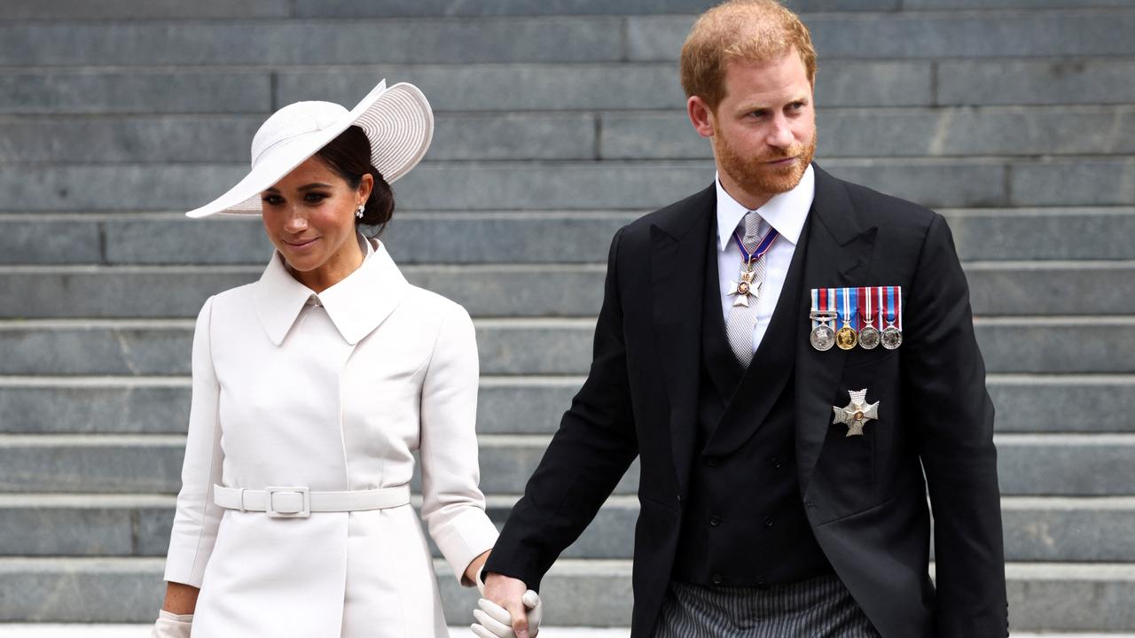 The couple made a brief appearance at the Queen’s Platinum Jubilee celebrations. Picture: Henry Nicholls - WPA Pool/Getty Images