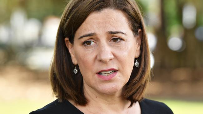 Opposition Leader Deb Frecklington continues to struggle with her own approval rating even as her party leads in the polls. Picture: Patrick Woods