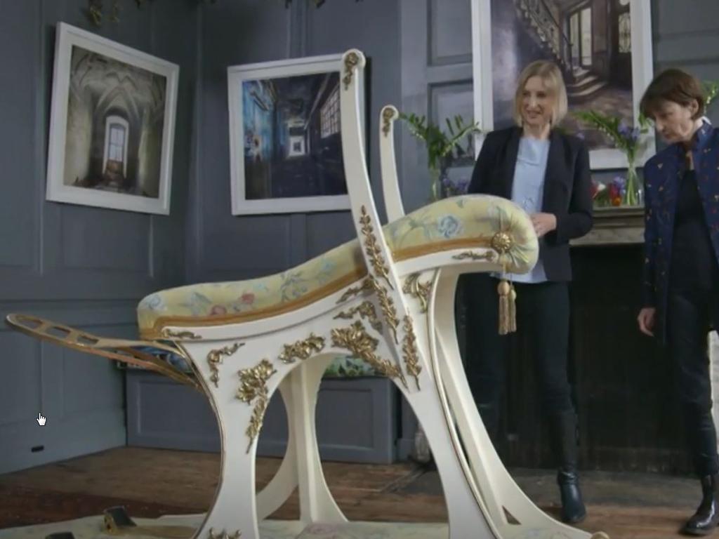 Edward VII's (Bertie's) sex chair. Picture: The Smithsonian Channel