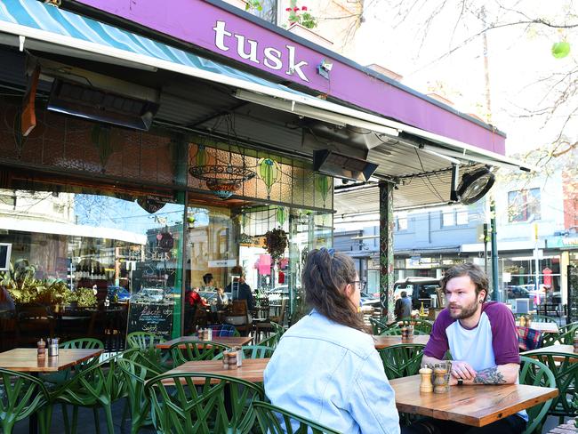 Five of the best places for a lazy lunch. Tusk is a great spot for people-watching over a long lunch. Picture: Josie Hayden