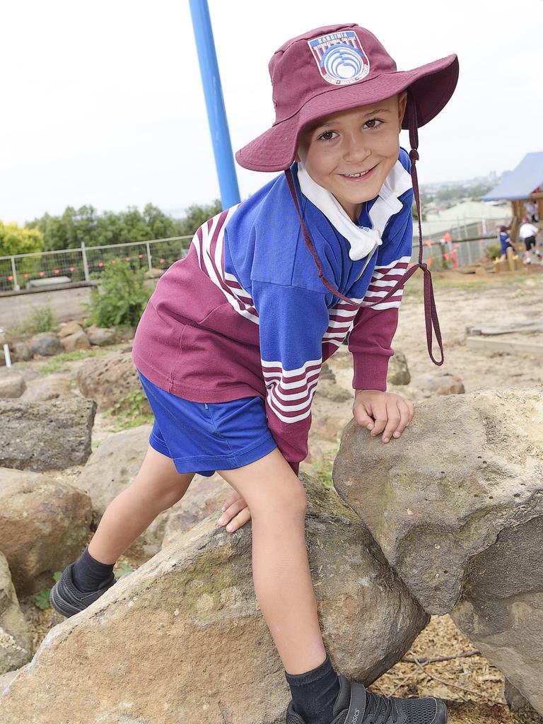 My favourite thing about school. Zac: “The monkey bars, and we played a game.” Picture: Alan Barber