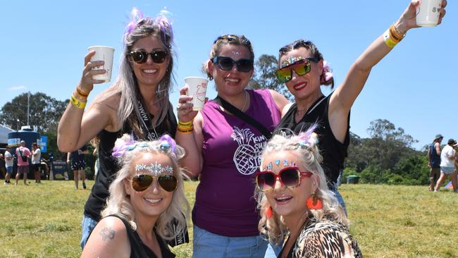 Alisha, Steph, Casey, Summar and Elisha at the Big Pineapple Music Festival 2024.