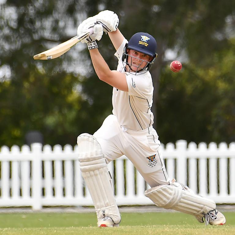 Valley batsman Jack Beath Sci-Fleet Motors club cricket competition between Valley and Norths Saturday October 1, 2022. Picture, John Gass
