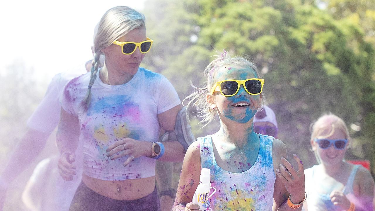 A colour run will be taking place, starting also from the Brolga Theatre on Monday, April 12. Picture: Chris Kidd