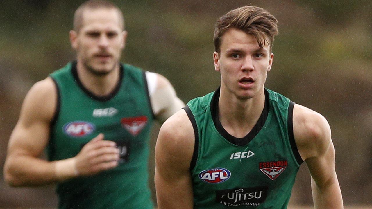 Essendon youngster Jordan Ridley looks set for more game time in 2019. Pic: AAP