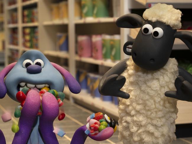 Scene from the movie Shaun the Sheep: Farmageddon.