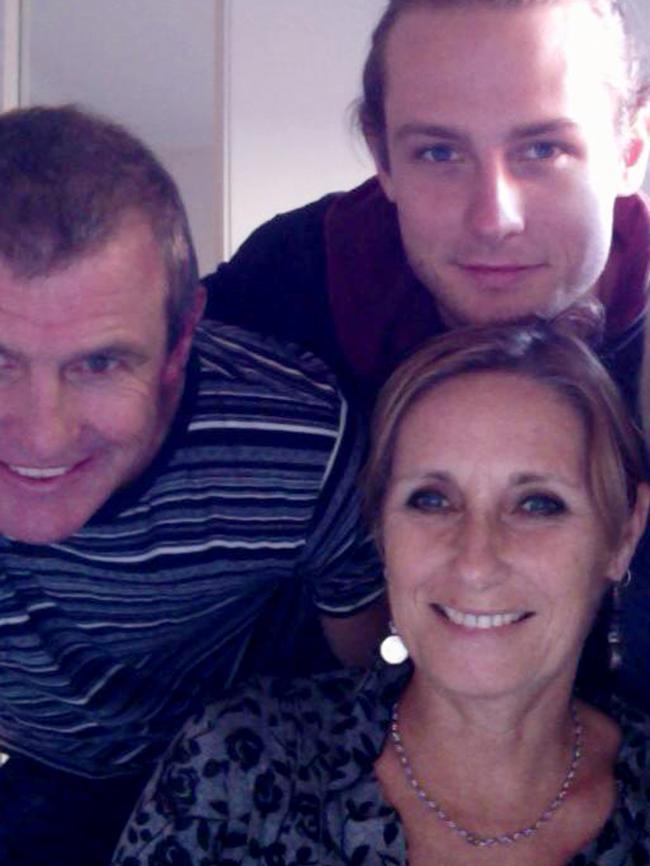 Phil Walsh, his wife Meredith and son Cy in a picture from Facebook.