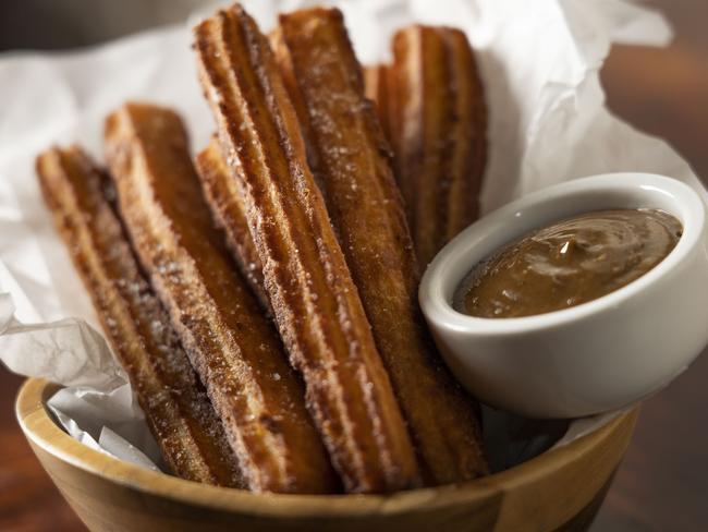 Darlings Bistro’s spicy chocolate churros. Picture Matthew Vasilescu