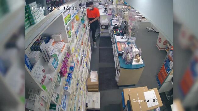 Terrifying armed robbery in Carrara Pharmacy on the Gold Coast