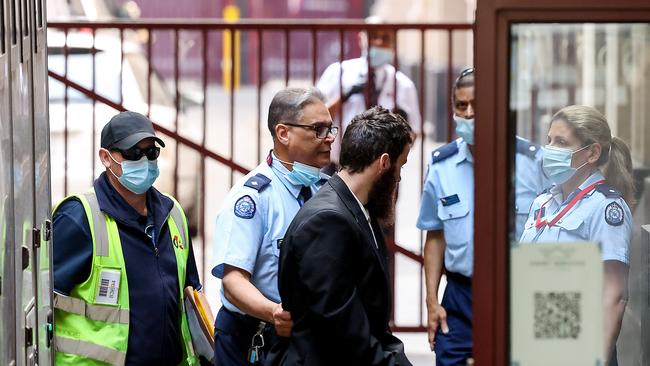 Joseph McDonald left the Supreme Court of Victoria in a prison van on Tuesday. Picture: Ian Currie