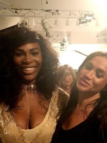 Serena Williams with Meghan Markle