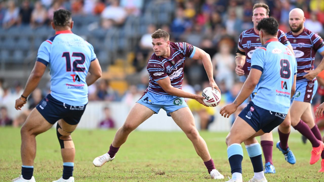 CQ Capras player Lachlan Hubner was a standout performer for the CQ Capras.