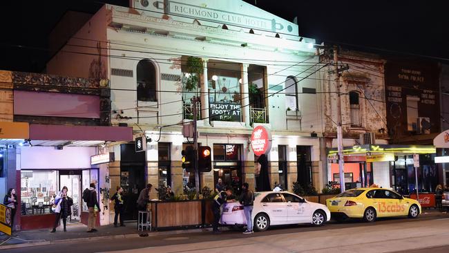 Manpreet Singh picked the woman up after she had been drinking a several bars including the Richmond Club Hotel in Swan St. Generic picture: Lawrence Pinder