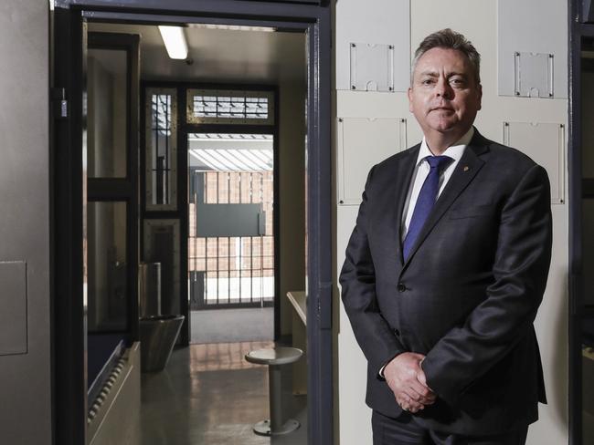 NSW Counter Terrorism and Corrective Services Minister Anthony Roberts at Supermax 2. Picture: Sean Davey