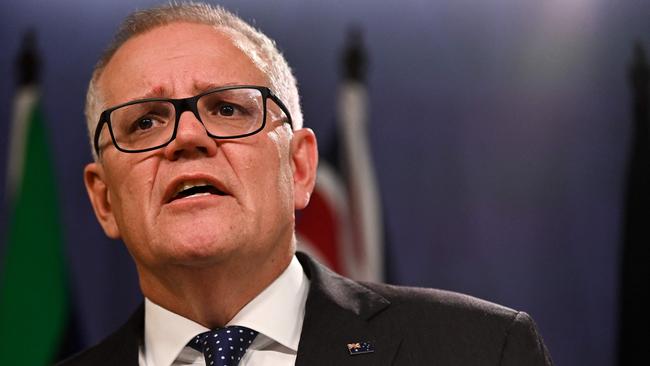 Supporters of Scott Morrison are calling any attempts to launch an inquiry into the former PM a ‘witch hunt’. Picture: Steven Saphore/AFP