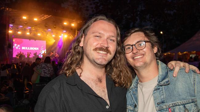 (From left) David Rentell and Luke Martin. Toowoomba Carnival of Flowers Festival of Food and Wine. Saturday, September 14, 2024. Picture: Nev Madsen