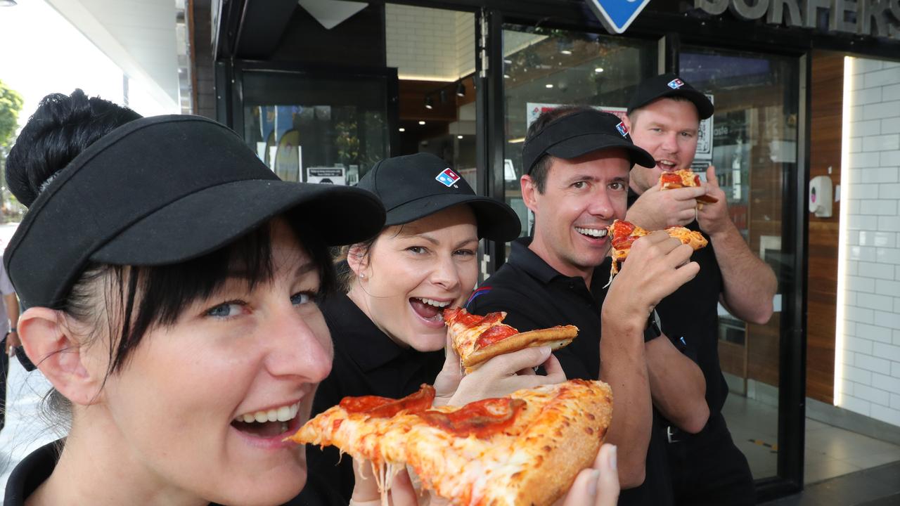 Domino’s franchises were eligible for JobKeeper during the height of the pandemic. Picture Glenn Hampson