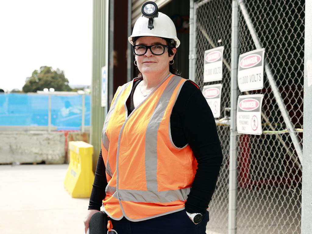 Project director for the M6 Stage 1 Tunnelling Project Teresa Avila at the entrance to the site in Arncliffe. Picture: Tim Hunter