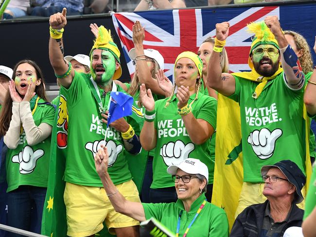 Alexander Zverev had a problem with Australia’s cheer squad. Picture: AAP