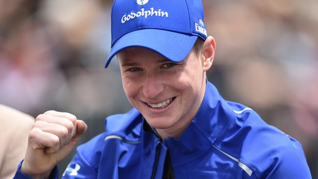 Jockey James McDonald on Monday.