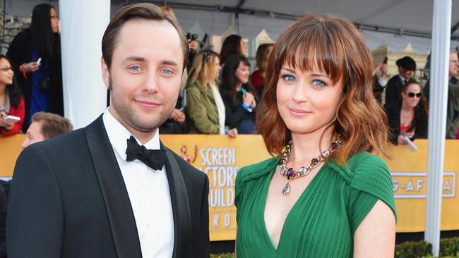 Alexis Bledel and husband Vincent Kartheiser: good at keeping secrets. Picture: Alberto E. Rodriguez/Getty Images