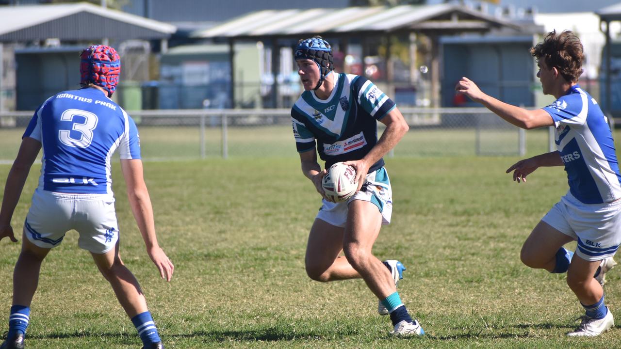 Will Shears for Mercy College against Ignatius Park in the Cowboys Challenge, July 20 2021. Picture: Matthew Forrest