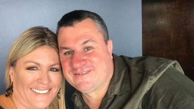 Paul Griffin, who was killed in a one punch attack allegedly at the hands of Terekia Singapu, and his wife Robyn. Picture: Supplied.