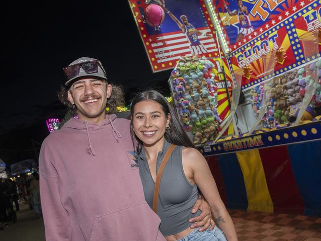 Tyler Morris and Ariana Wakely at the 2024 Swan Hill Show Picture: Noel Fisher.