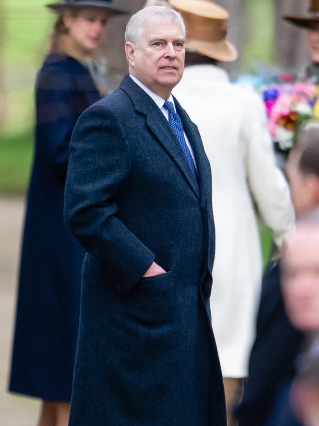 Prince Andrew, Duke of York attends the Christmas Morning Service at Sandringham last Christmas.