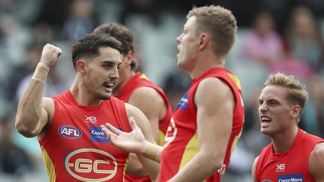 Brayden Fiorini was outstanding for Gold Coast despite its loss to the Power. Picture: Sarah Reed.