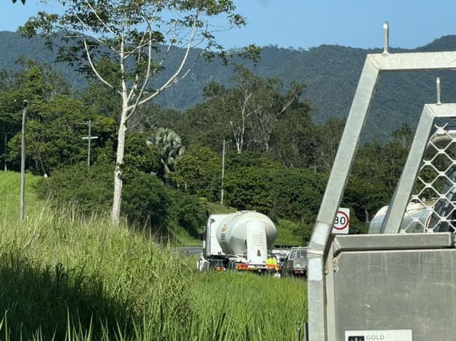 Gilies Range Road closed after fallen power lines, effecting road users and homeowners with power also being cut to residential properties. Picture Supplied.