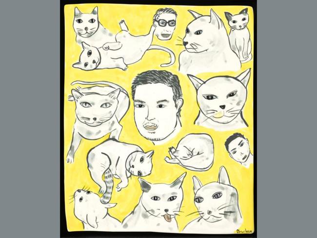 Self-portrait as a cat king by Vipoo Srivilasa depicts the first-time Archibald finalist pretty much as his title suggests. Picture: Vipoo Srivilasa, Archibald 2025, Photo: Art Gallery of New South Wales, Jenni Carter