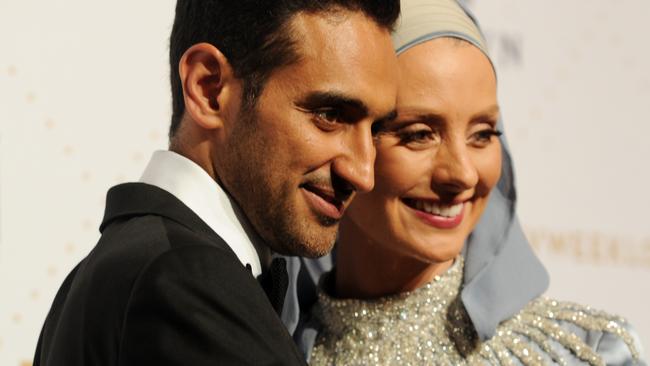 Gold Logie winner Waleed Aly and Susan Carland at the 2016 Logie Awards.