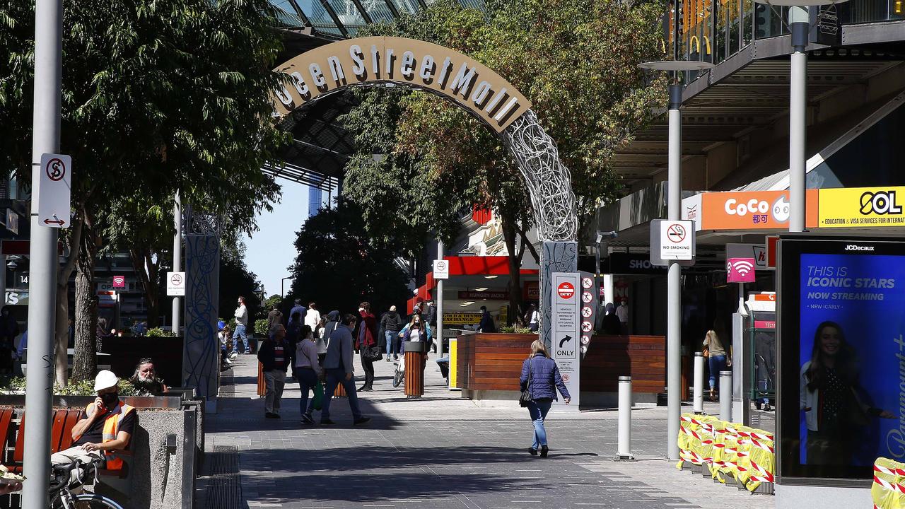 The Queen Street Mall in the Brisbane CBD.