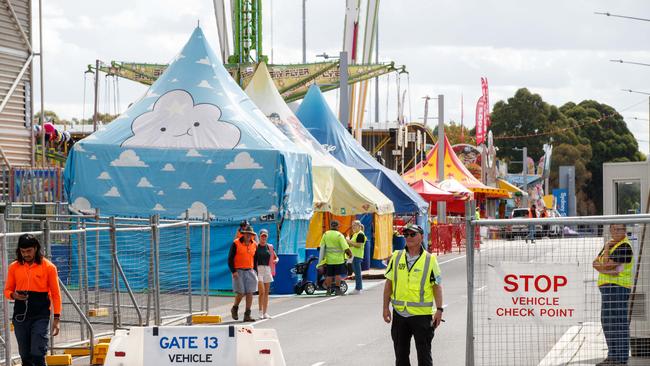 Sideshow alley will be altered to ensure patrons’ safety. Picture: NCA NewsWire / David Swift