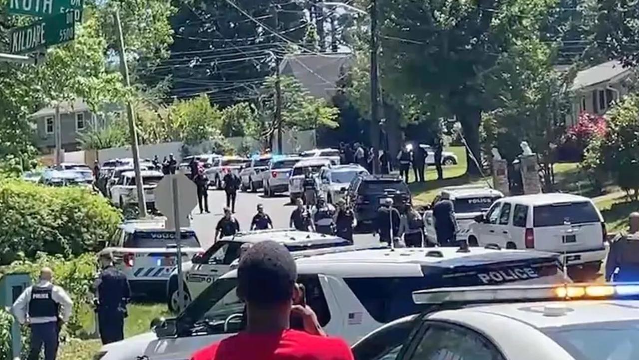 Chaos as gunfire erupts in suburban area