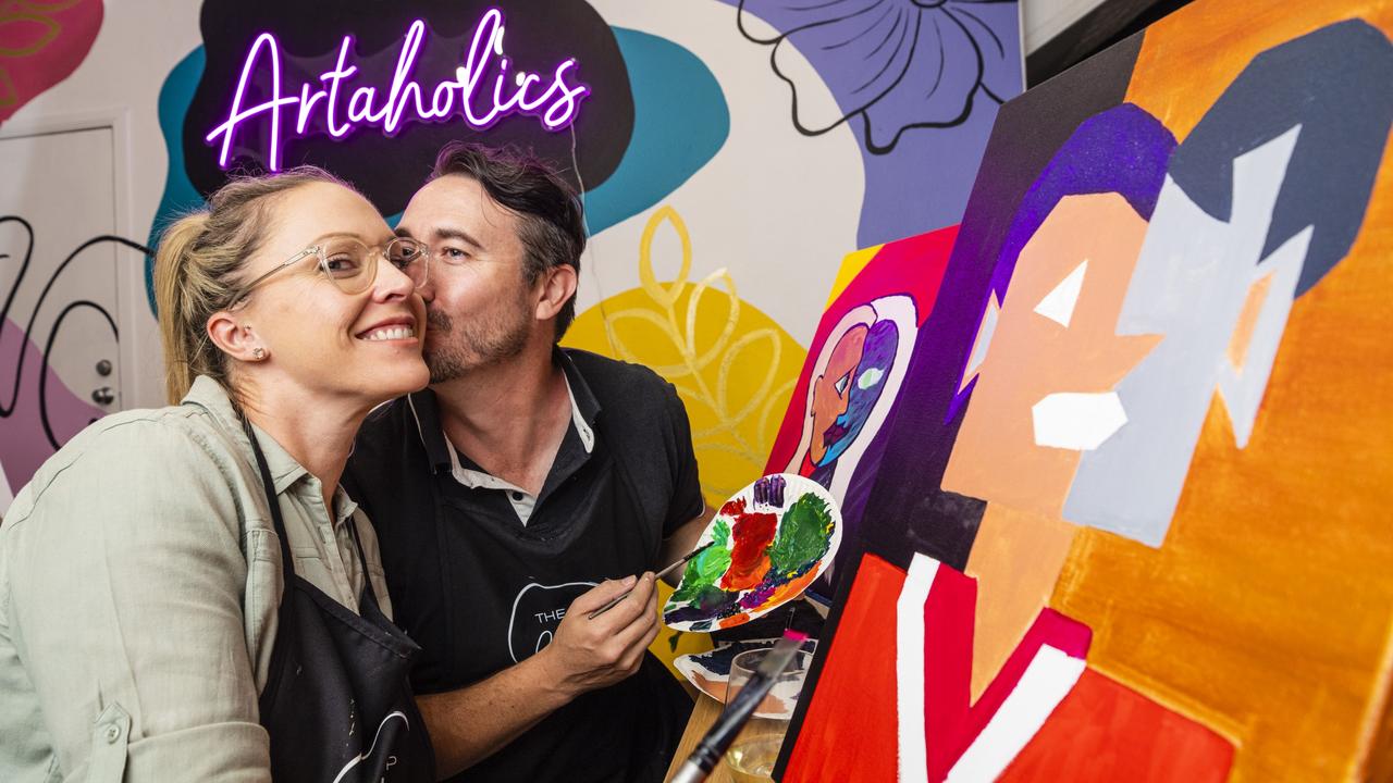 Toowoomba’s the Sip Studio hosts Paint Your Partner Valentine’s Day