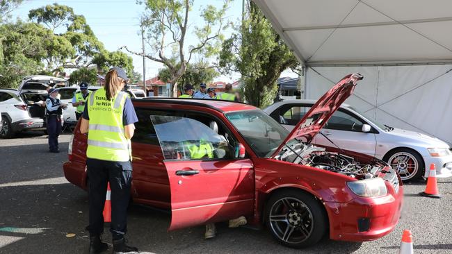 More than 40 motorists have been fined with three charged during a multi-agency operation. Picture: NSW Police