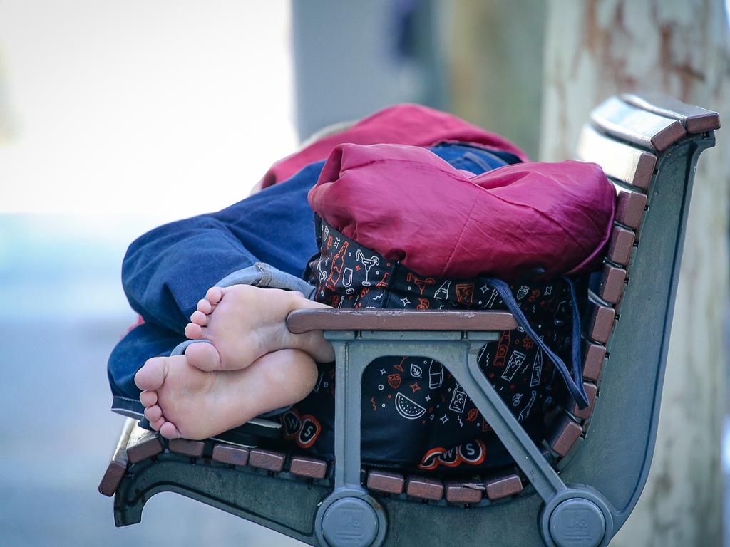 NCA NEWSWIRE BRISBANE AUSTRALIA 18/09/2023A generic photo of a homeless person rough sleepingPicture: Glenn Campbell/NcaNewsWire