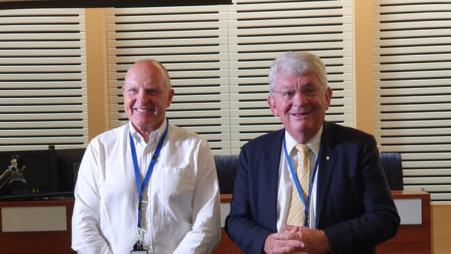 Central Coast Council’s interim administrator Dick Persson AM and soon to be acting CEO Rik Hart take the reigns.