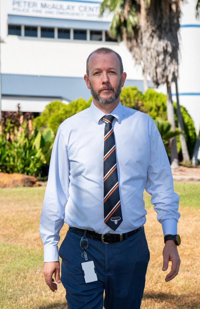 Head of NT Police's Drug and Organised Crime Squad Detective Superintendent Lee Morgan at the force's Peter McAulay Centre headquarters in Knuckey Lagoon. Picture: Pema Tamang Pakhrin