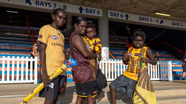 Fans at the Gold Coast Suns v Hawthorn AFL match at TIO Stadium. Picture: Pema Tamang Pakhrin