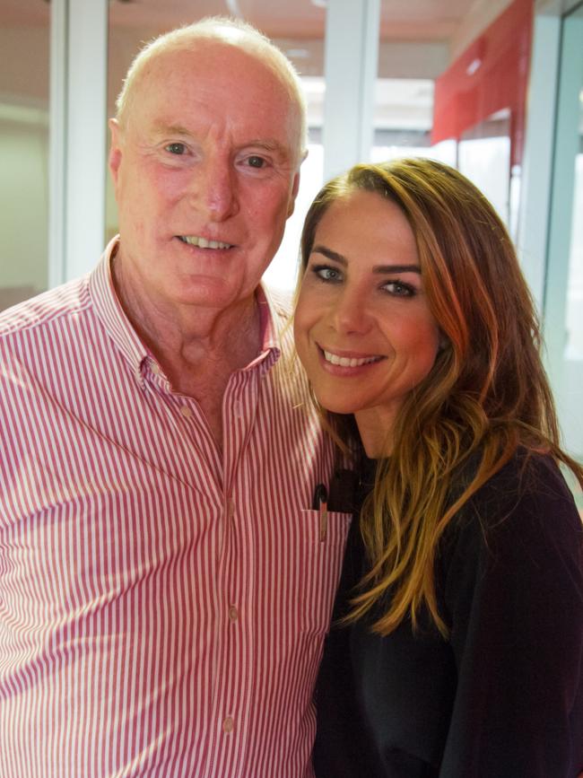 Kate Ritchie with her former Home And Away co-star Ray Meagher. Picture: Supplied