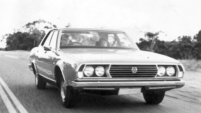 1973: The P76 cut an imposing figure on the road. Picture: News Corp Australia