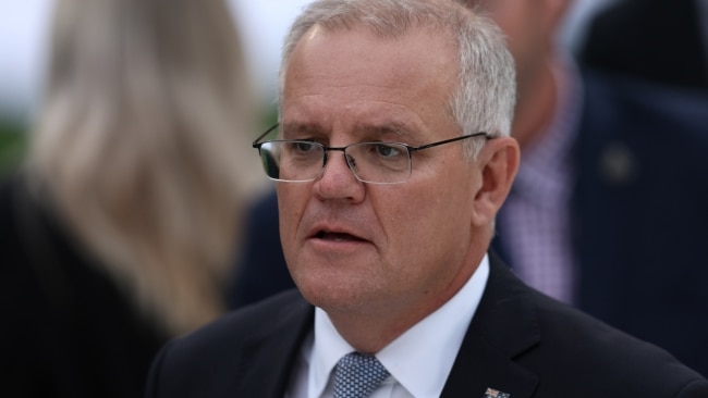 Scott Morrison flatly rejected claims he made racial allegations against his rival in 2007. Picture: Getty Images